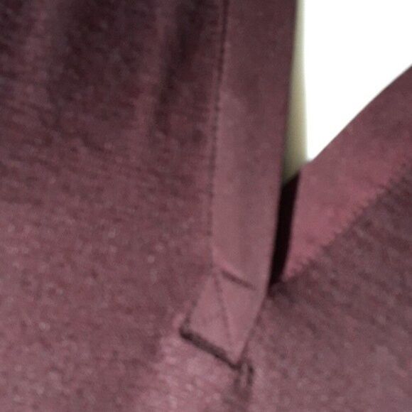 41 Hawthorn top s dark maroon wine red knit tunic top shirt classic career - Picture 6 of 6